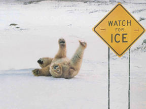 Ice is slippery