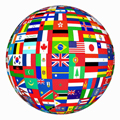 flag globe