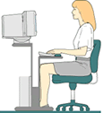 Image of ergonomically-correct posture